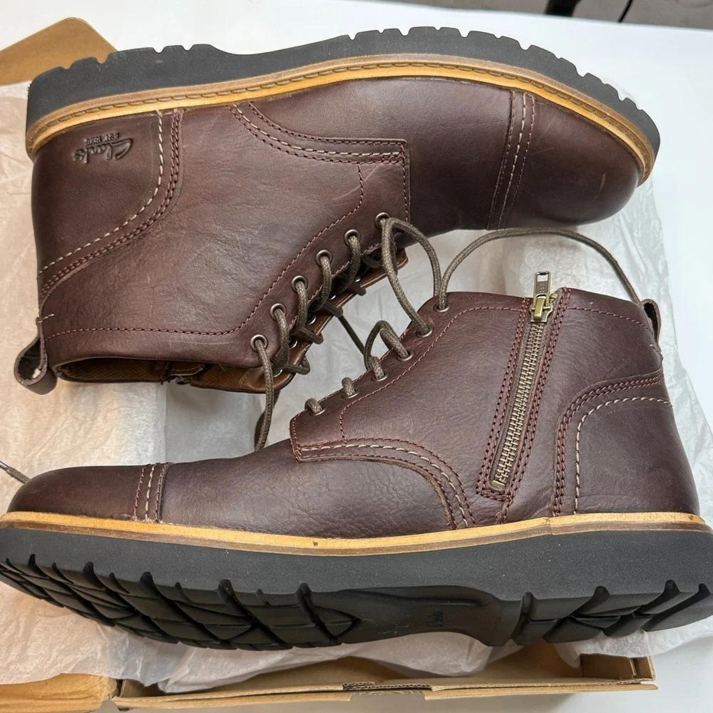 Clarks Men's Collection Weltridge Zip Boots- Size 12M